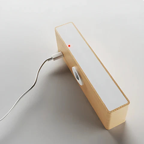 Wall Light Wood Finish Touch Control & Timer