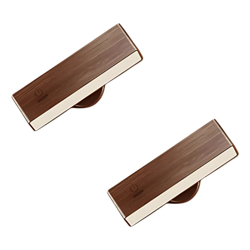 Wall Light Wood Finish Touch Control & Timer