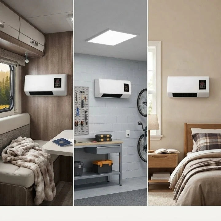 Wall-Mount Heater & Air Conditioner Compact Digital Display