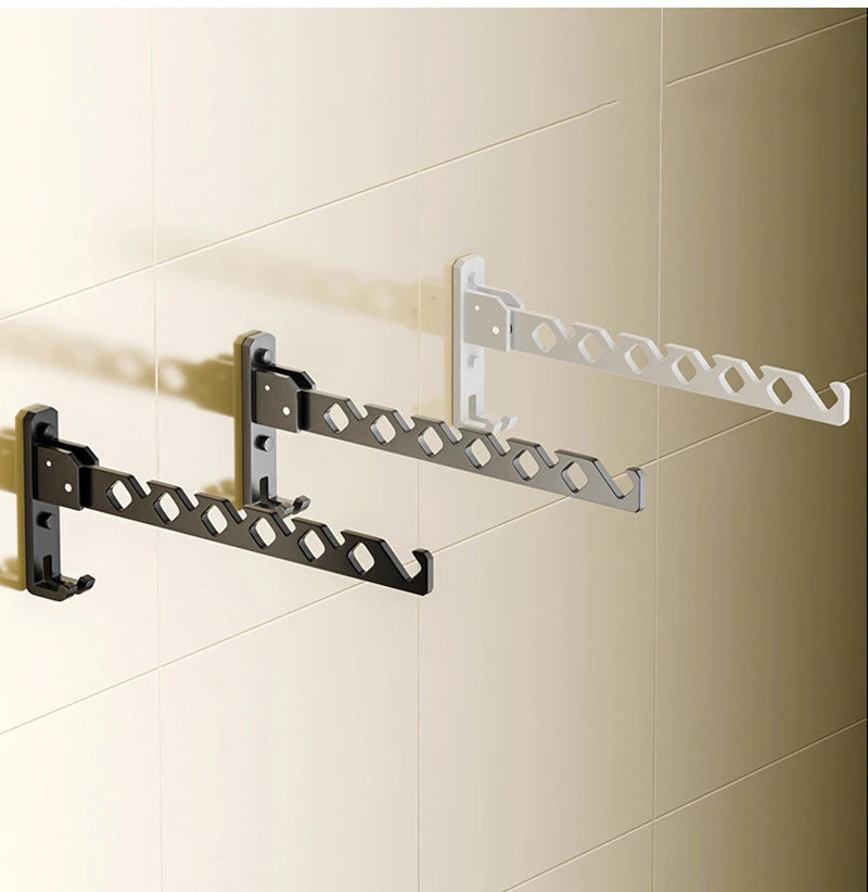 Wall-Mounted Drying Rack Foldable Aluminum 180 Degree Swivel