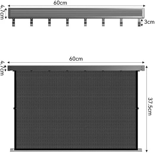 Wall-Mounted Drying Rack Foldable Grid Shelf & Clothes Rail