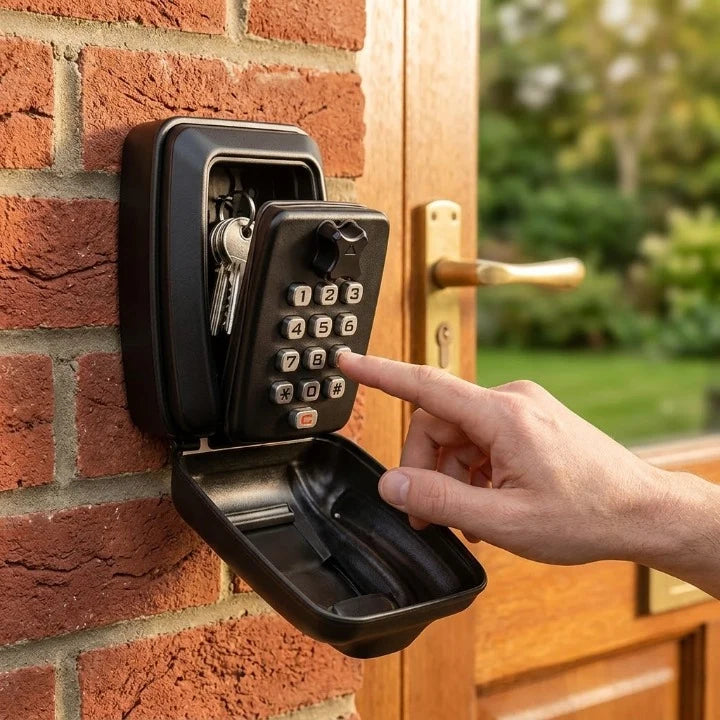 Wall-Mounted Key Safe Weatherproof Zinc Alloy Manual Numeric Lock