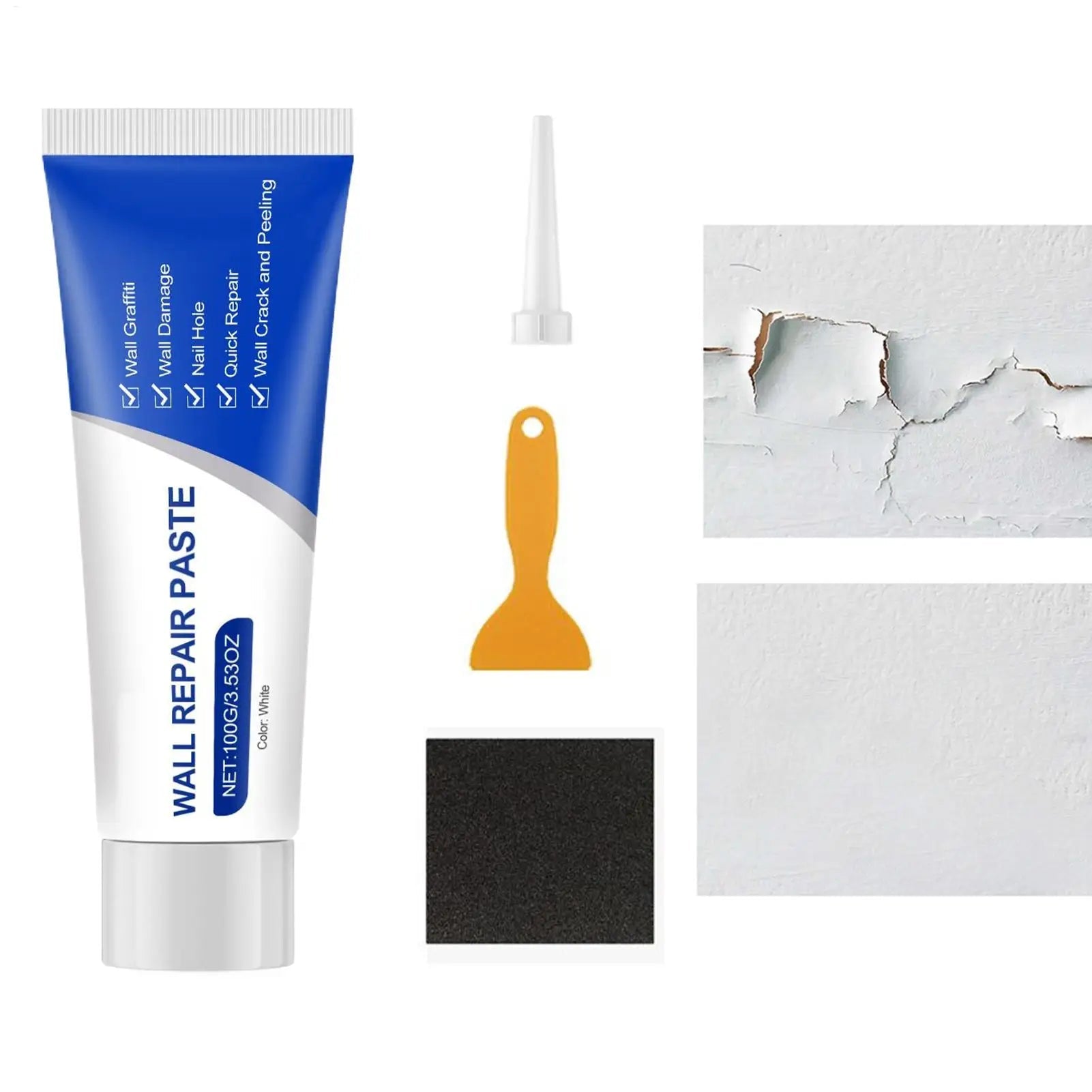 Wall Repair Kit Up To 13 Inch Moisture-Resistant Paste