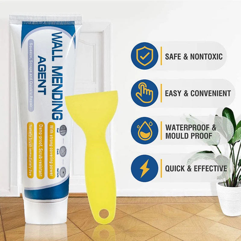 Wall Repair Kit Waterproof Durable Finish Spatula & Nozzle