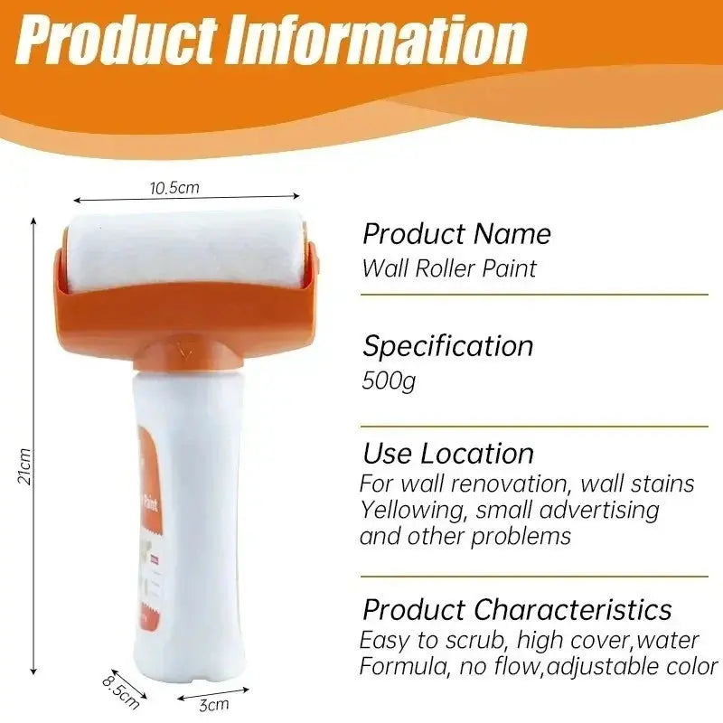 Wall Repair Roller 2-in-1 Precision Brush & Sponge