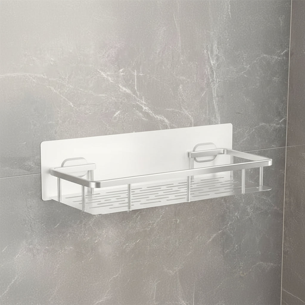 Wall Shelf Self-Adhesive Stainless Steel Holds 11 Lbs