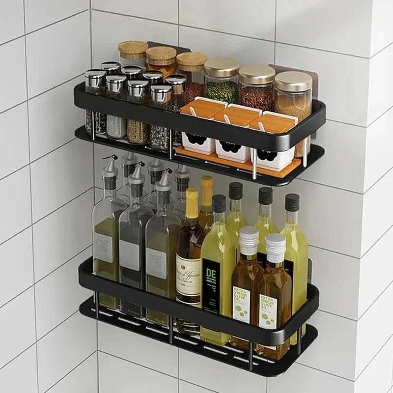 Wall Shelf Self-Adhesive Stainless Steel Holds 11 Lbs