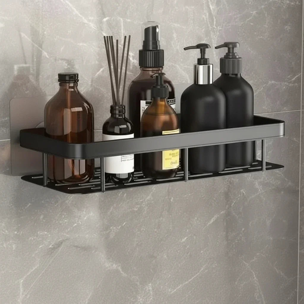 Wall Shelf Self-Adhesive Stainless Steel Holds 11 Lbs
