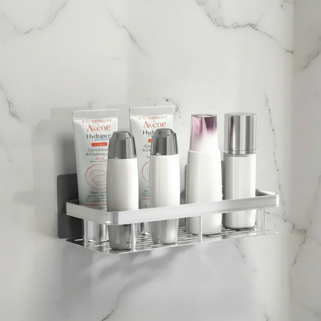 Wall Shelf Self-Adhesive Stainless Steel Holds 11 Lbs
