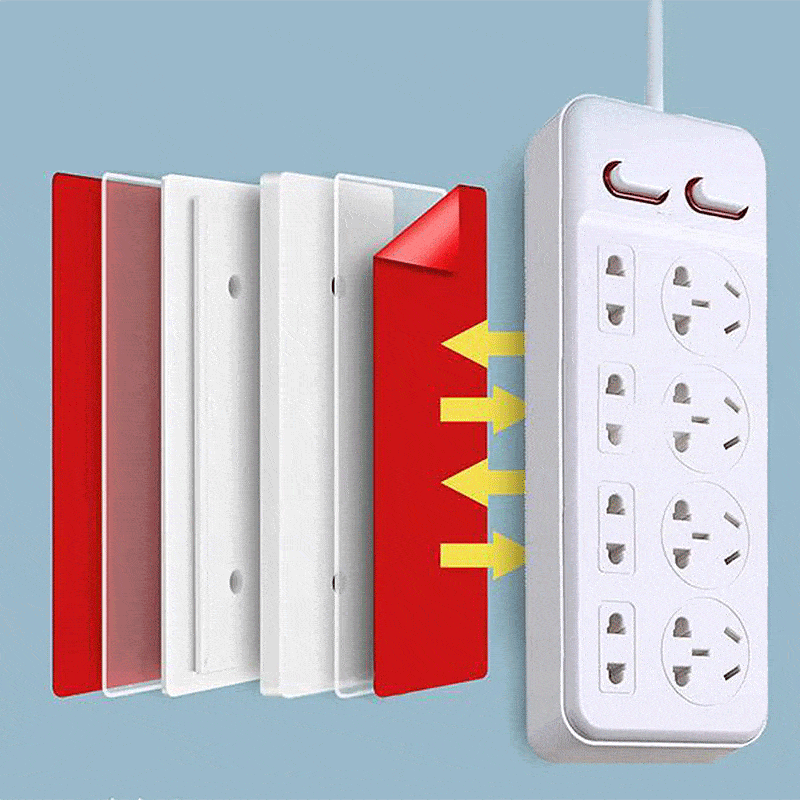 Wall Socket Holder Self-Adhesive No-Drill Reusable