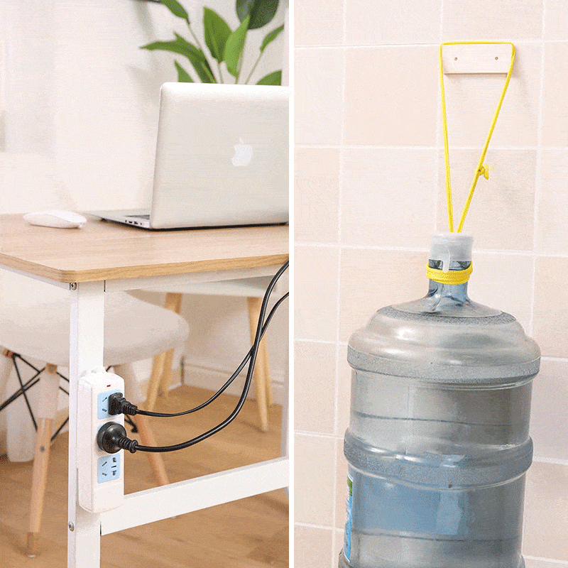 Wall Socket Holder Self-Adhesive No-Drill Reusable