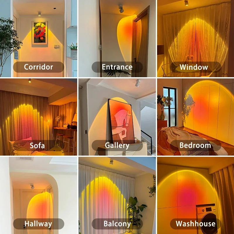 Wall Spotlight Sunset Gradient LED Touch Switch