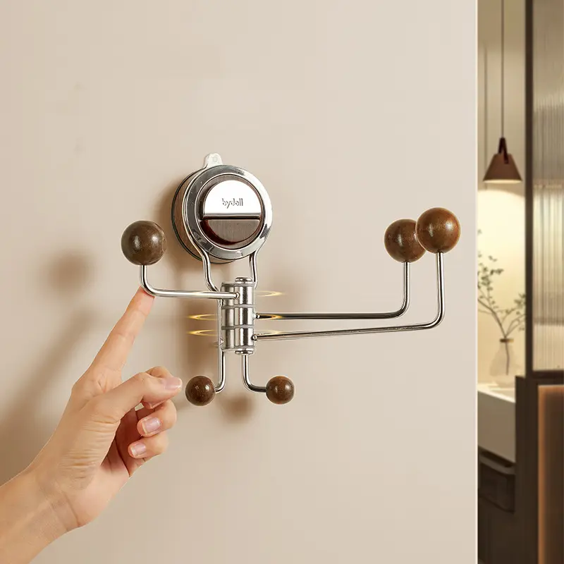 Wall Suction Hook 180° Rotating No-Drill Strong Suction