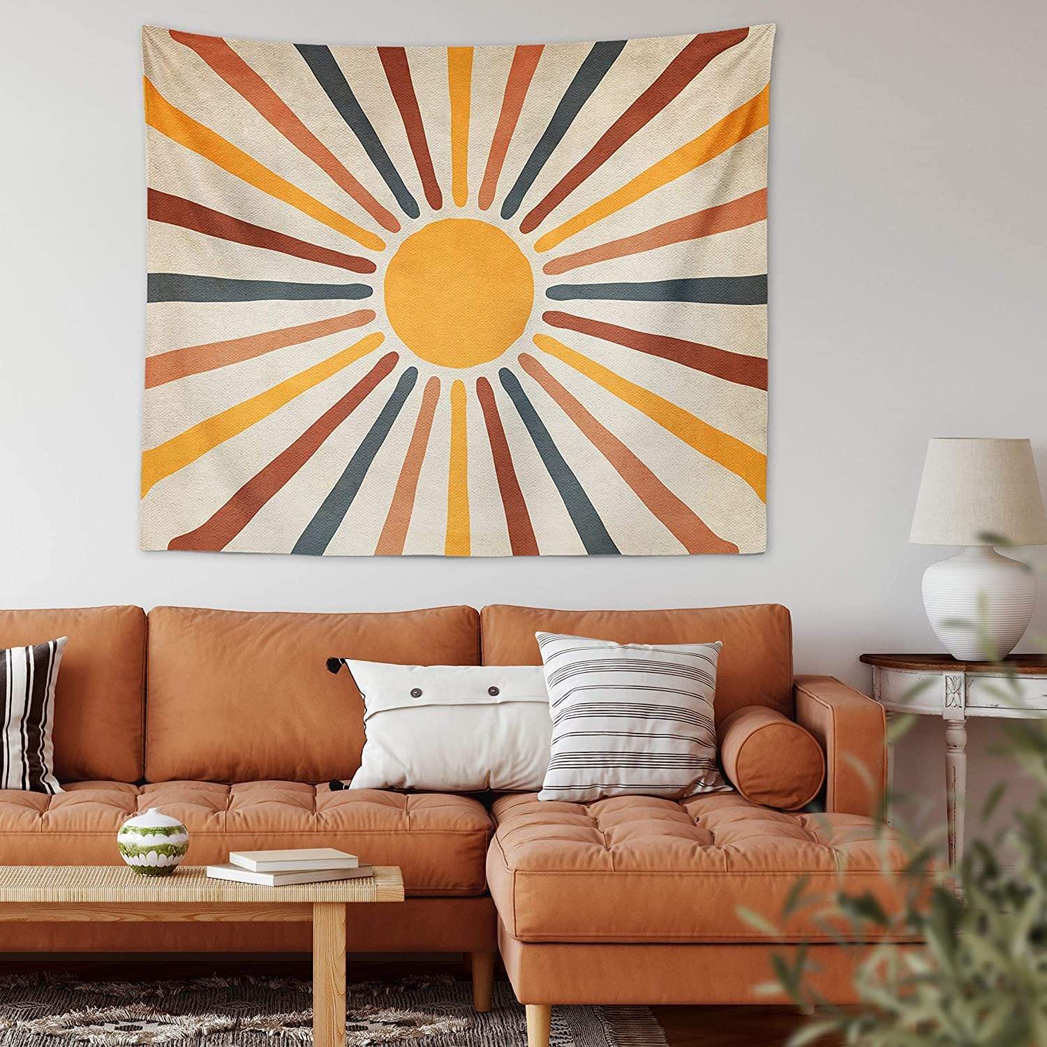 Wall Tapestry Boho Sun Polyester-Cotton Easy To Hang