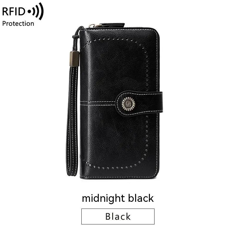 Wallet RFID Blocking 24 Card Slim Water-Repellent