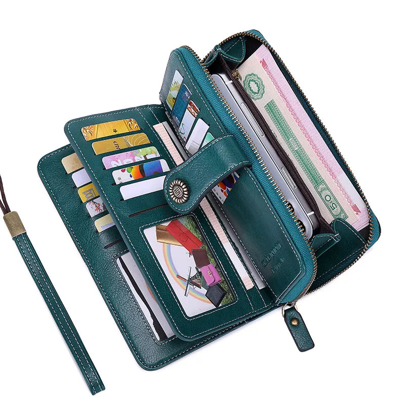 Wallet RFID Blocking 24 Card Slim Water-Repellent