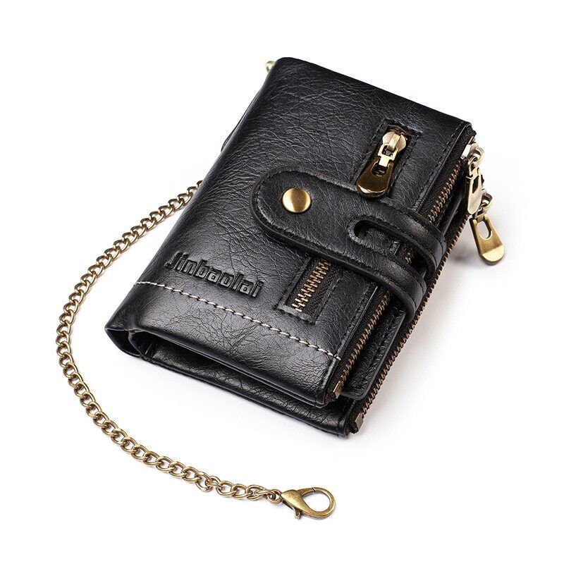 Wallet Retro PU Leather Chain & 13 Card Slots