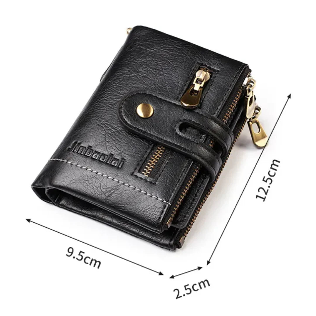 Wallet Retro PU Leather Chain & 13 Card Slots