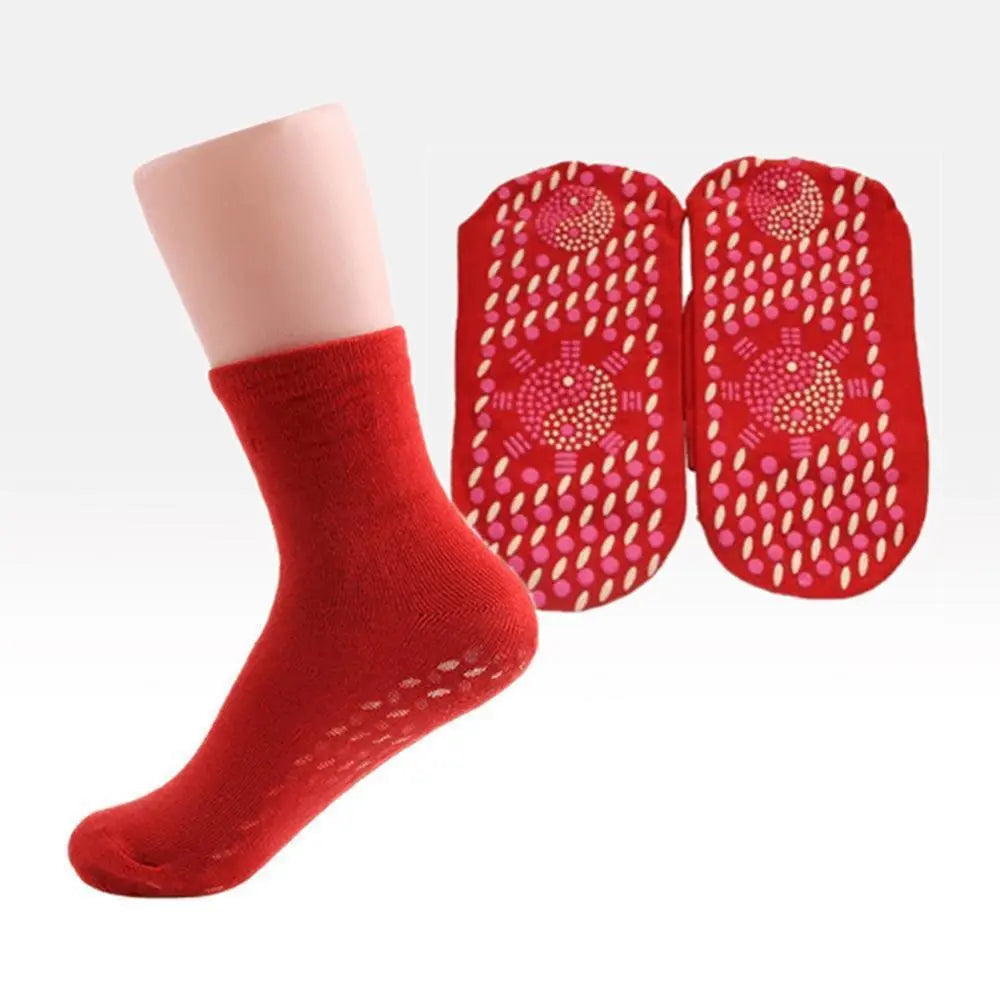Warming Socks Magnetic & Tourmaline Cotton-Polyester Blend