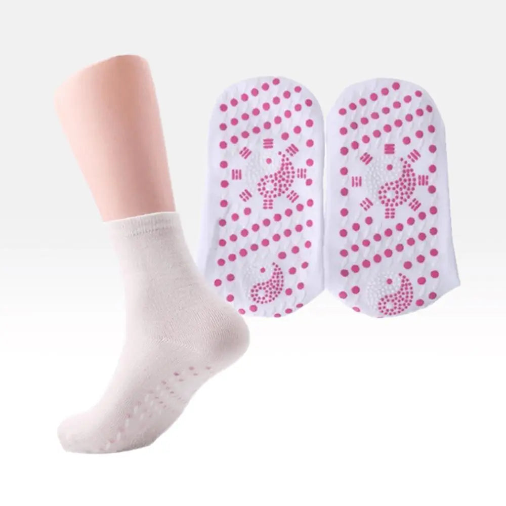 Warming Socks Magnetic & Tourmaline Cotton-Polyester Blend