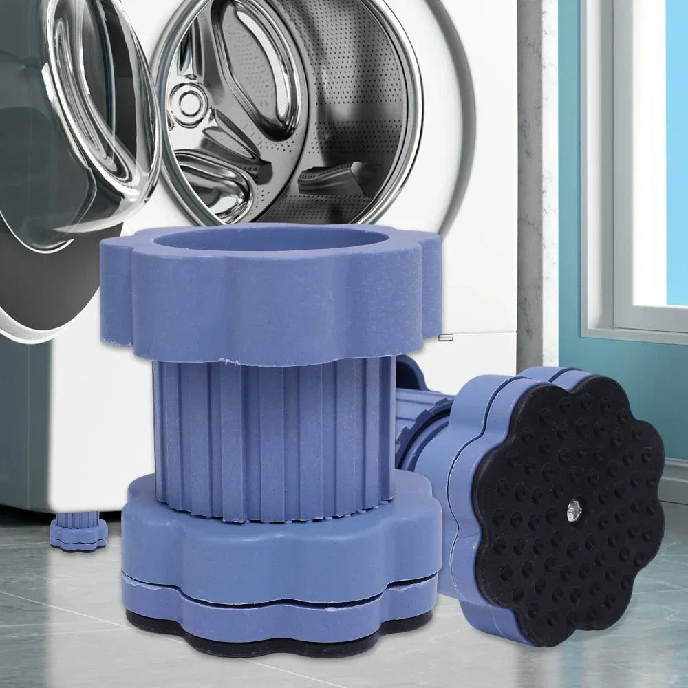 Washer & Dryer Anti-Vibration Mat Set Adjustable Height Non-Slip