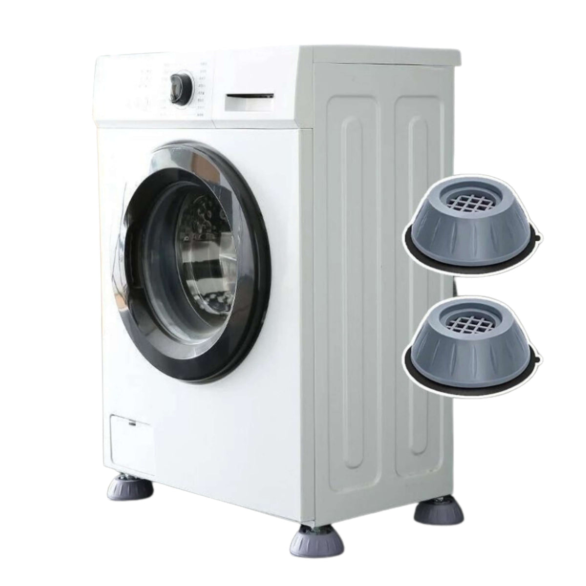 Washing Machine Anti-Vibration Pads Noise-Reducing Non-Slip Set of 4