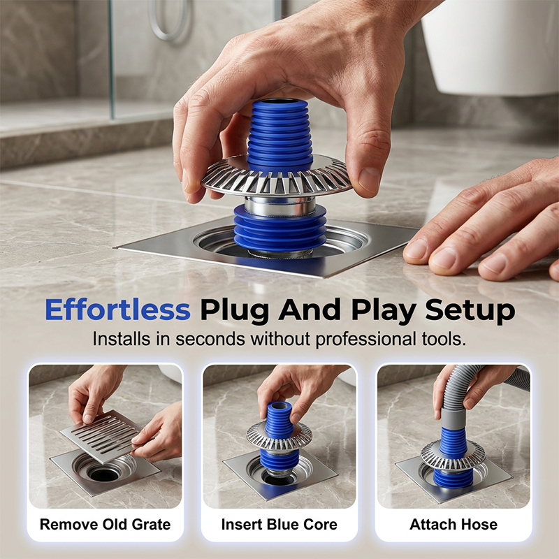 Washing Machine Drain Adapter Universal Fit Backflow Valve