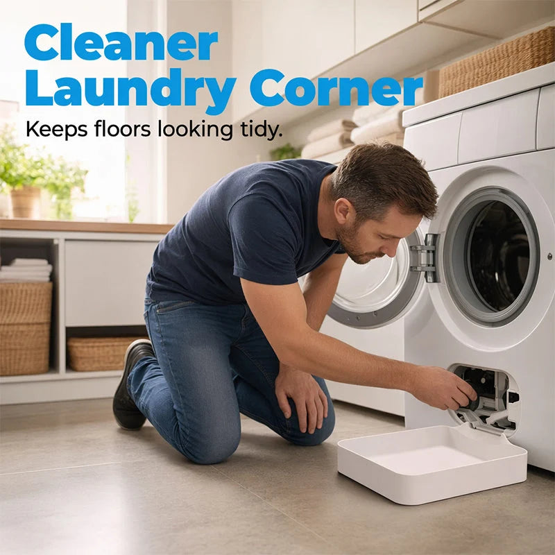 Washing Machine Drip Tray Flat Low-Profile Raised Edge