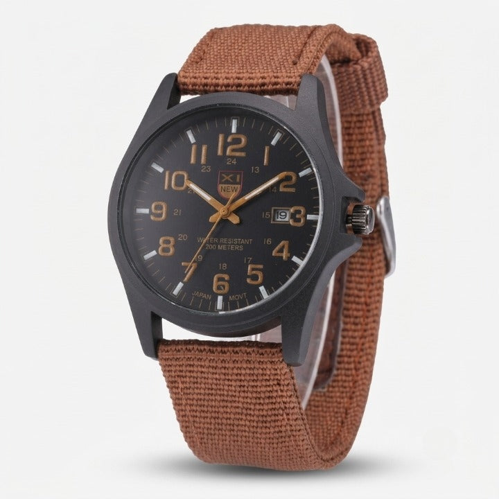 Watch Stainless Steel Case 50M Water-Resistant LED Backlight