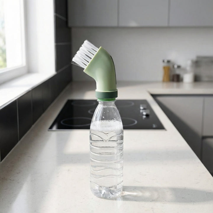Water Bottle Brush Screw-On Water-Flow Angled Head