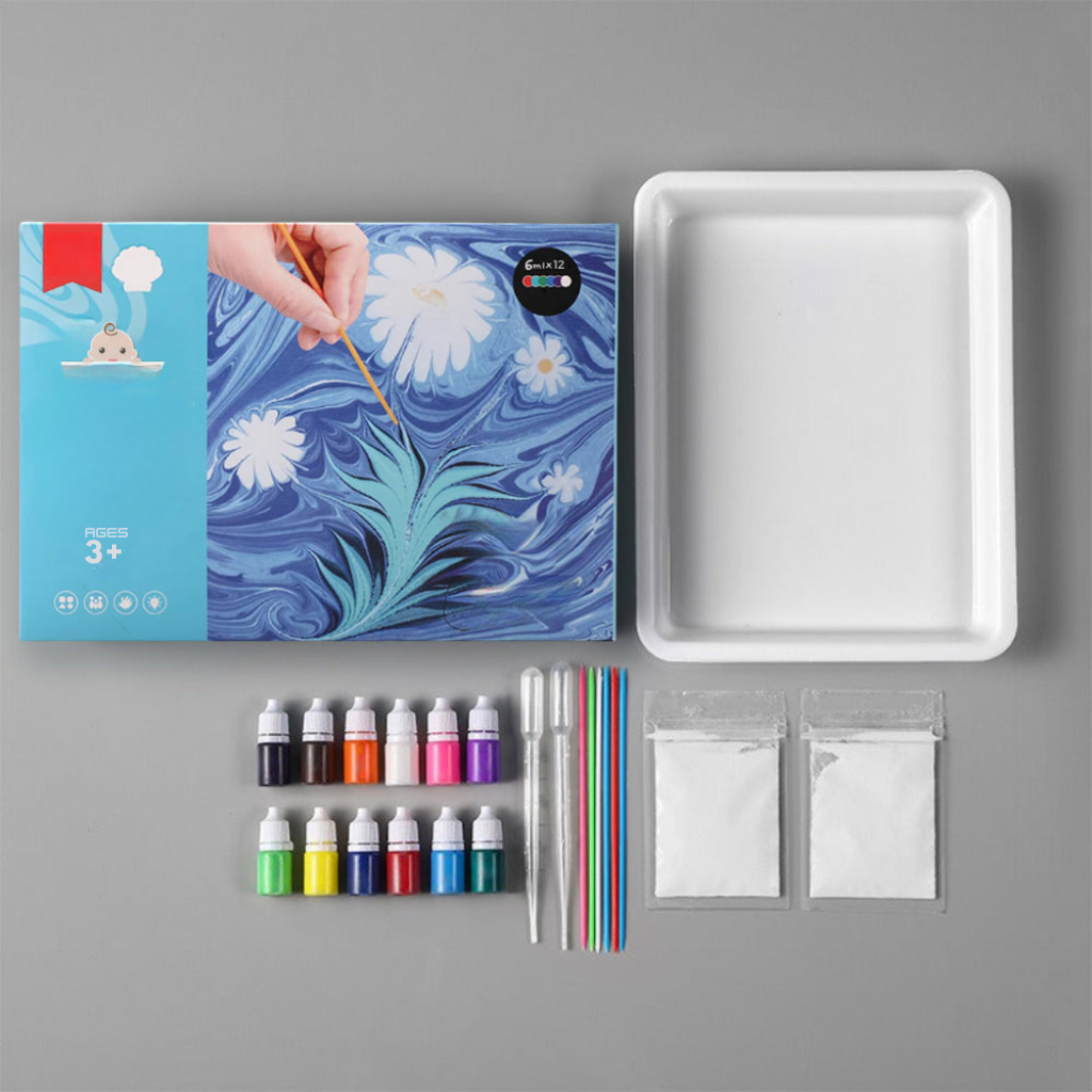 Water Marbling Art Kit Non-Toxic & Mess-Free