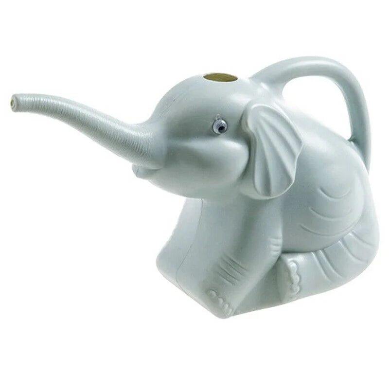 Watering Can Elephant-Shaped Trunk Spout & Integrated Handle