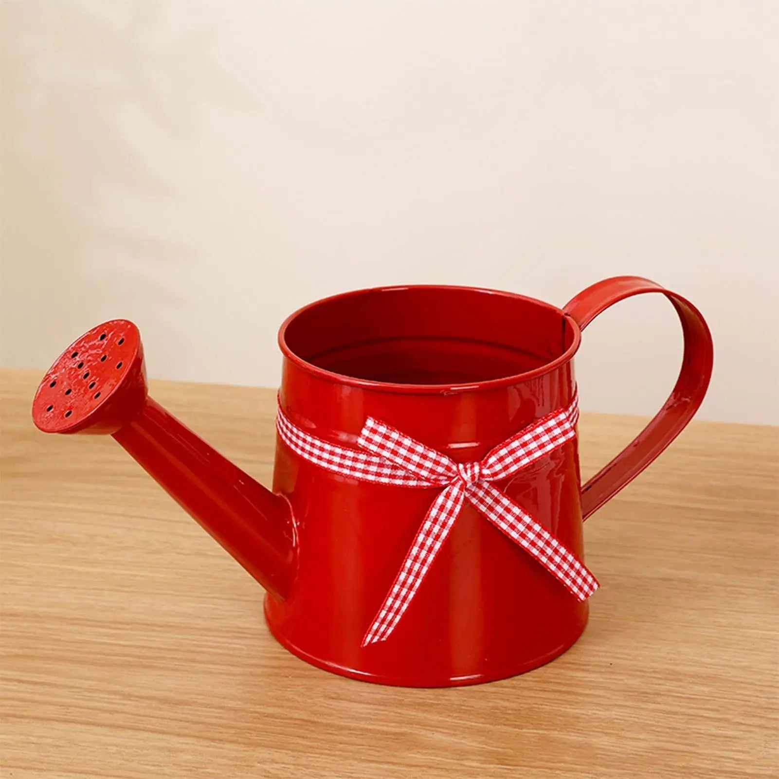 Watering Can Painted Steel Compact Perforated Spout