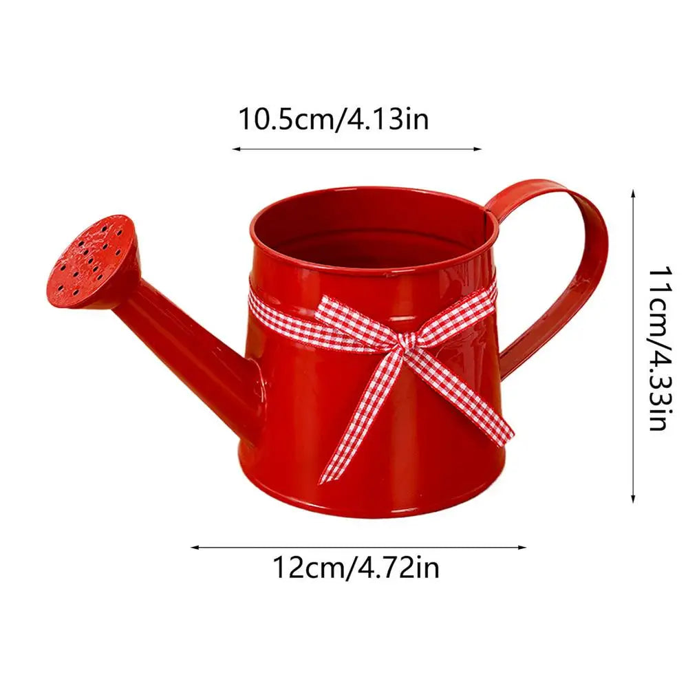 Watering Can Painted Steel Compact Perforated Spout