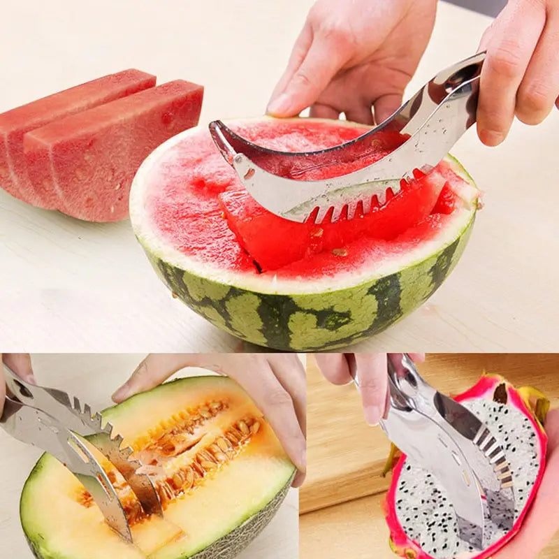 Watermelon Cutter Serrated Slice & Lift Stainless Steel