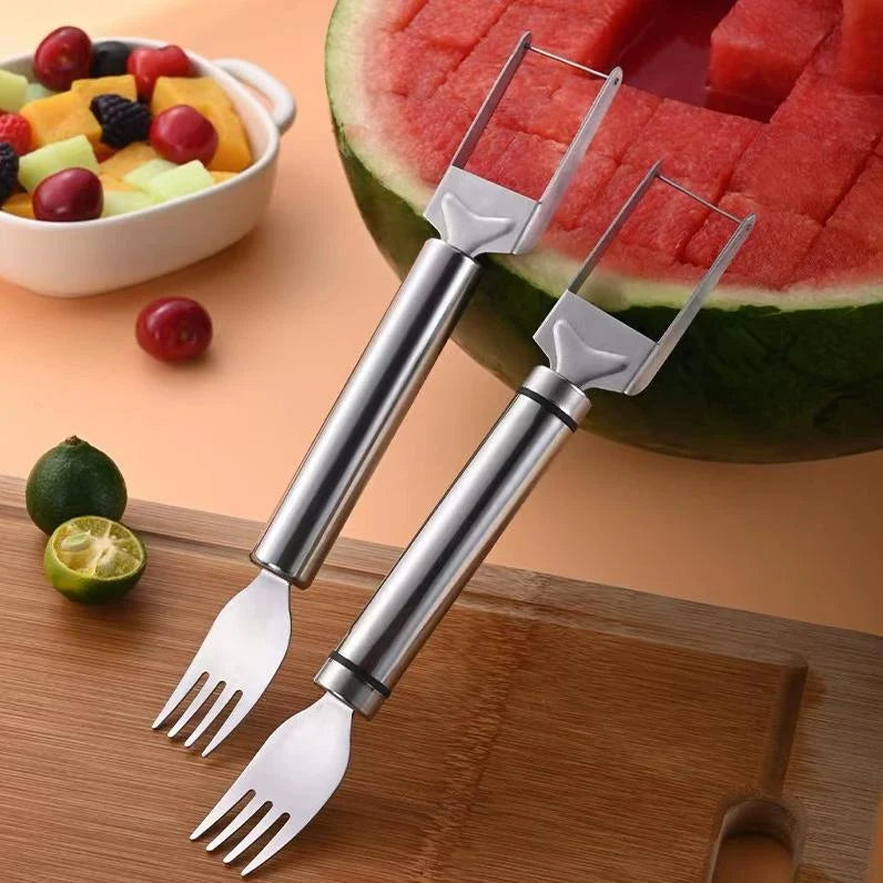 Watermelon Fork 2-in-1 Cutter & Fork Stainless Steel