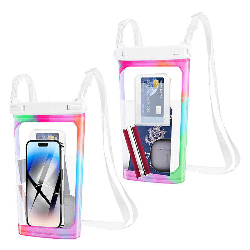 Waterproof Phone Case IPX8 Clear Touchscreen Adjustable Strap