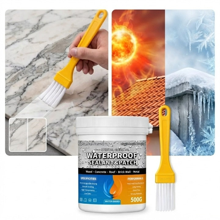 Waterproof Sealant Brush-On Multi-Surface Weather-Resistant