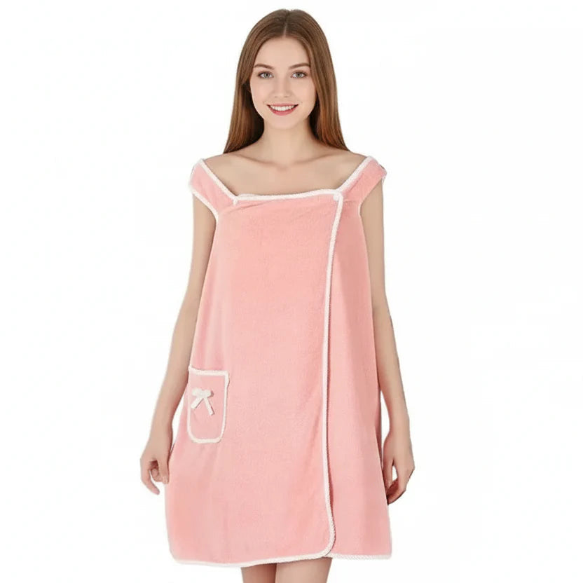 Wearable Bath Towel Quick-Drying Polyester Secure Wrap