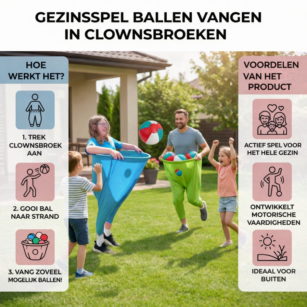 Wearable Catching Pants Set With Balls