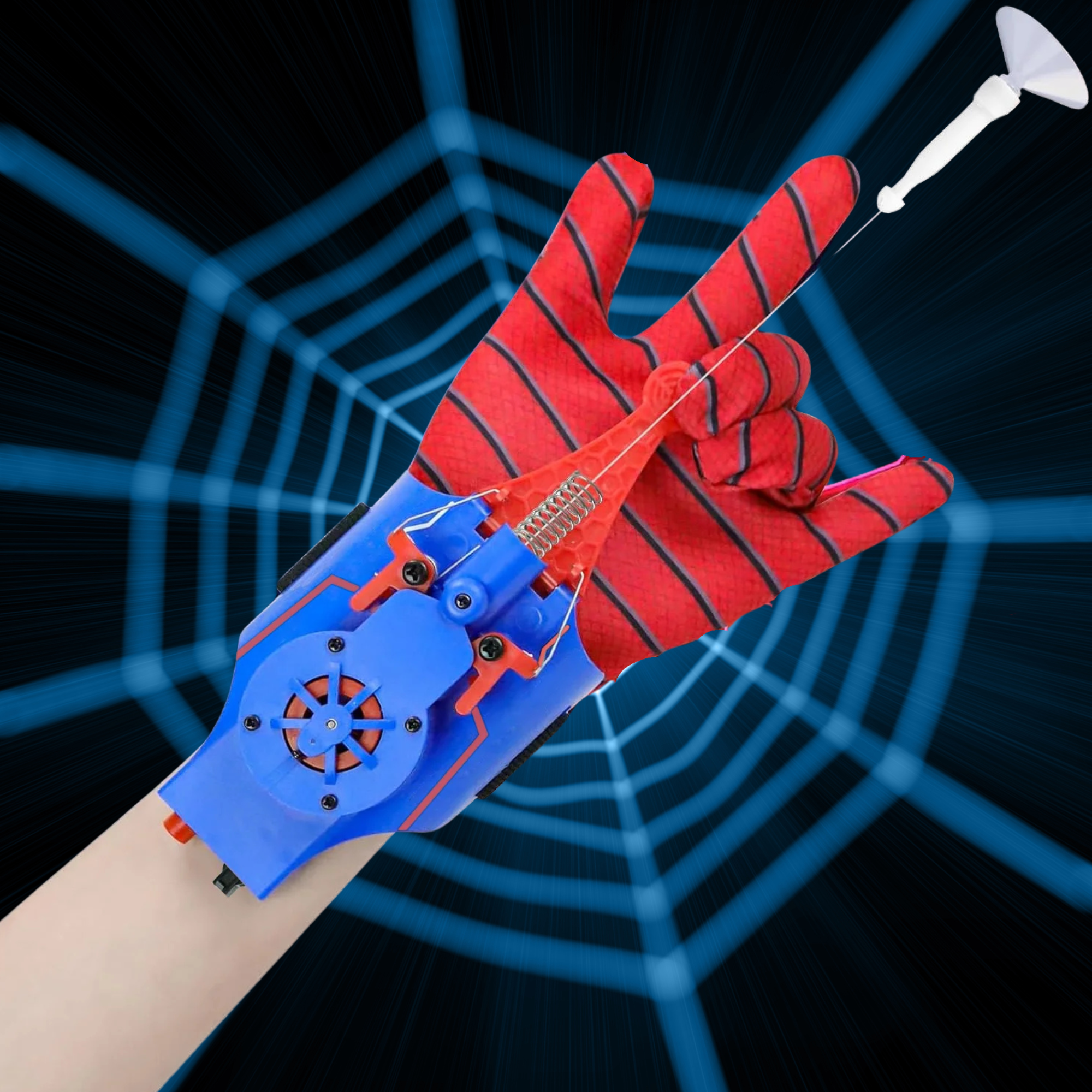 Web Shooter Rapid-Fire Suction Cups Lightweight & Durable