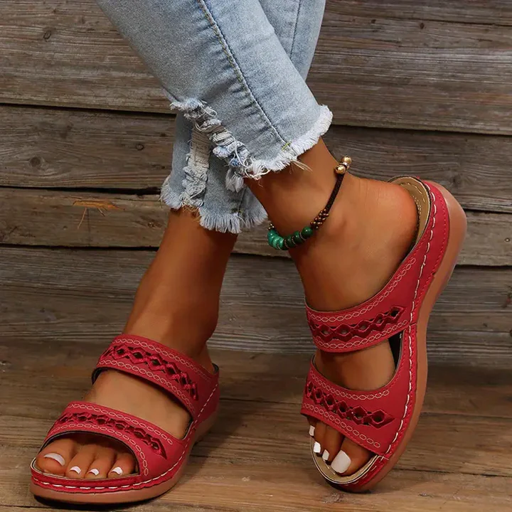 Wedge Sandals Triple Arch Support Memory Foam Insole Non-Slip