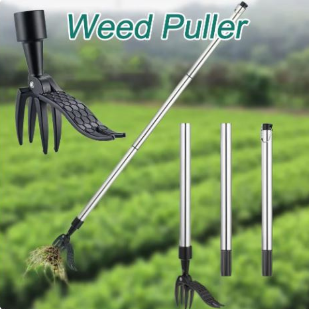 Weed Puller Stainless Steel Telescopic Handle & Foot Pedal