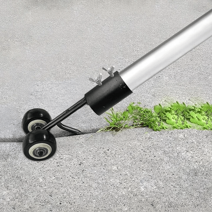 Weed Remover Back-Friendly Long Handle & Wheels 3.15 Inch