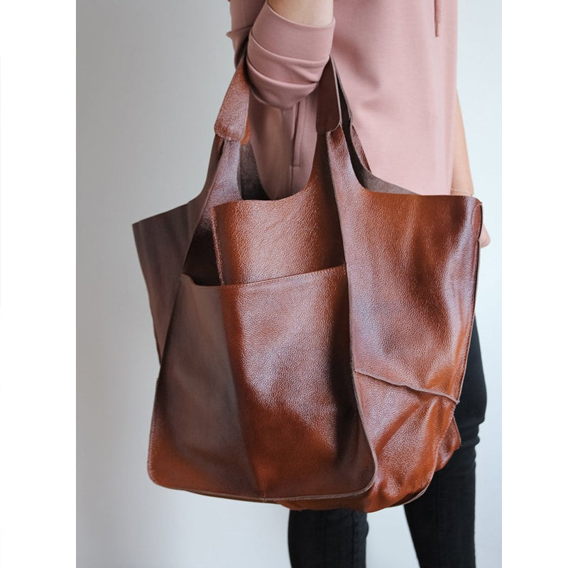 Weekender Bag PU Leather & Adjustable Straps Spacious Interior