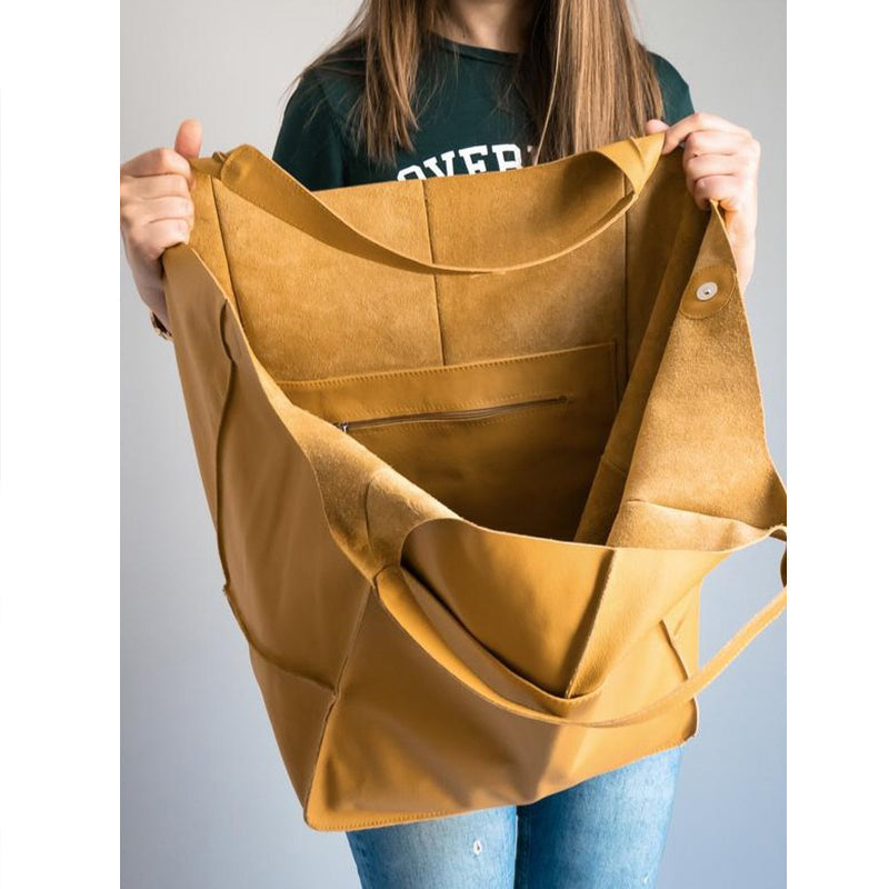 Weekender Bag PU Leather & Adjustable Straps Spacious Interior