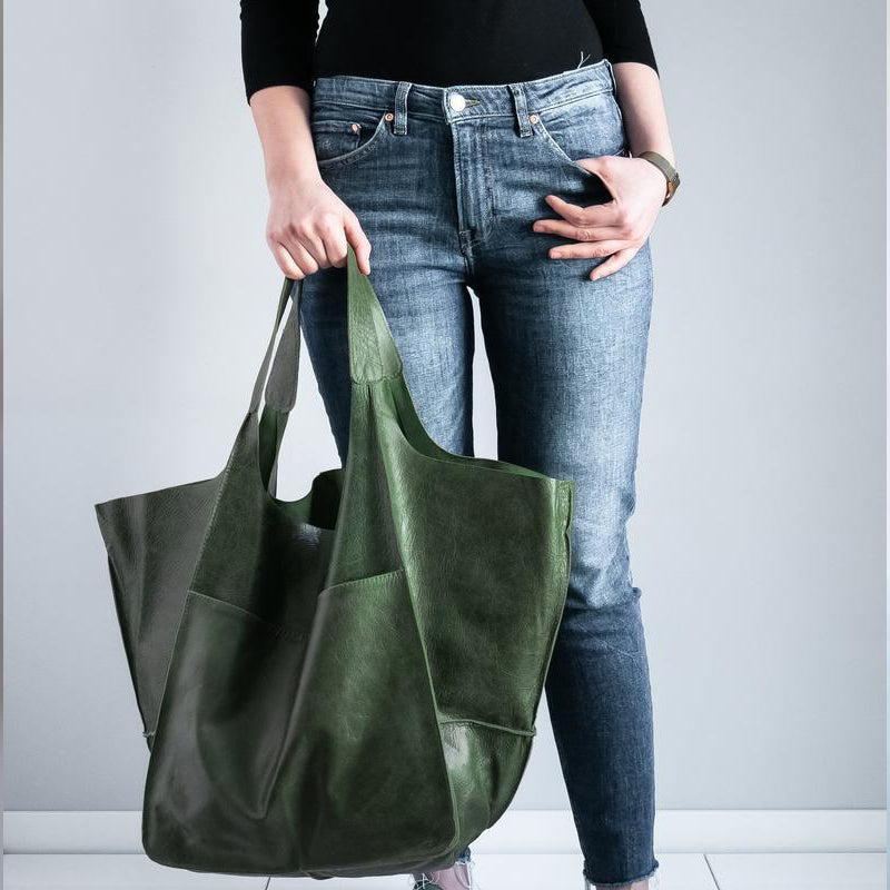 Weekender Bag PU Leather & Adjustable Straps Spacious Interior