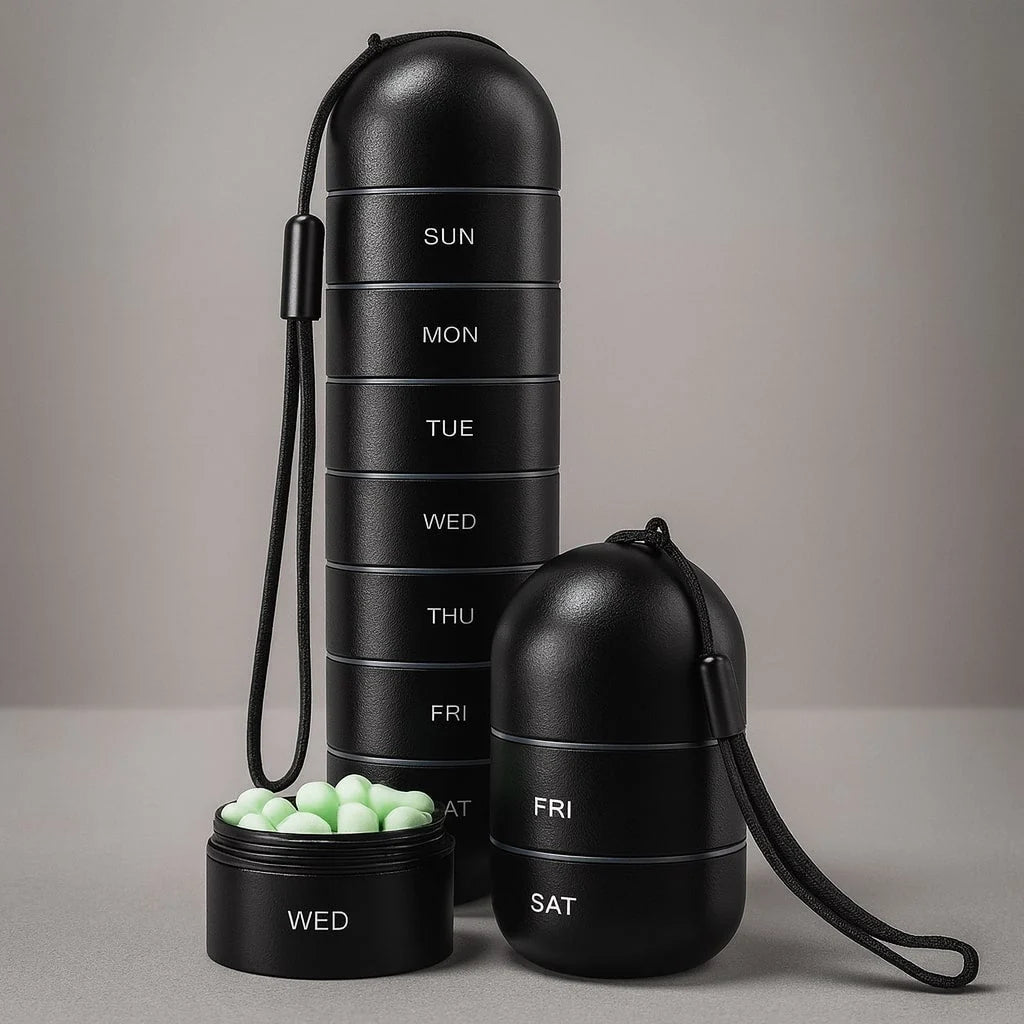Weekly Pill Organizer Aluminum Hermetic Seal