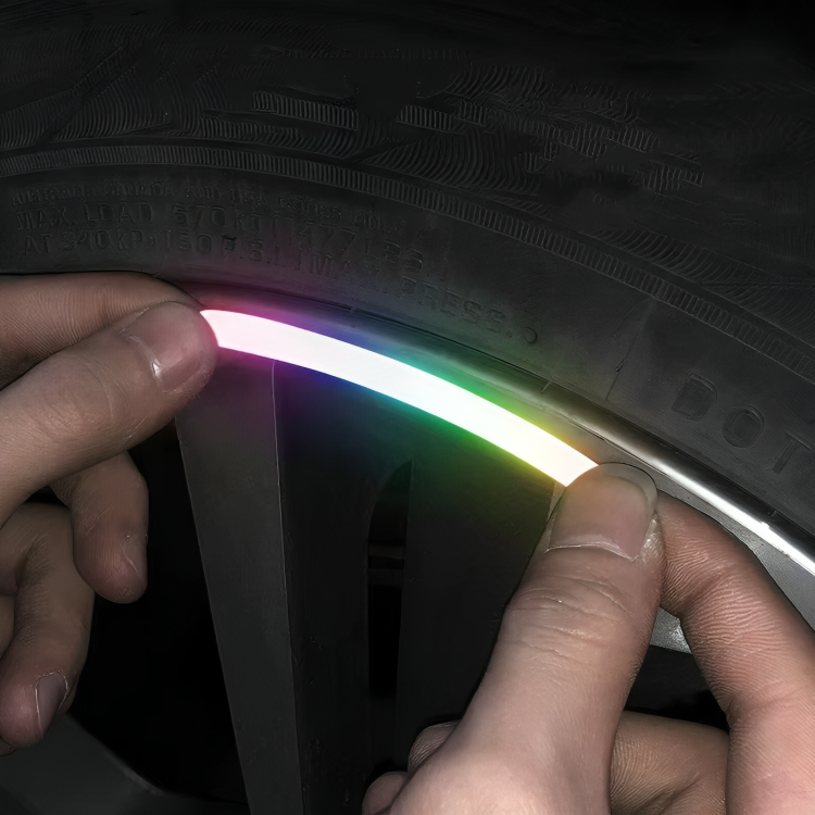 Wheel Reflective Stickers Strong Adhesive Multi-Color Set of 20