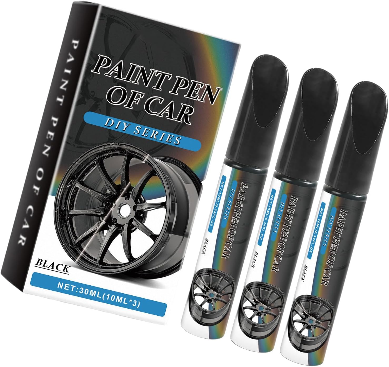Wheel Rim Touch-Up Pens Ultra-Fine Tip Fast-Drying Rust-Resistant